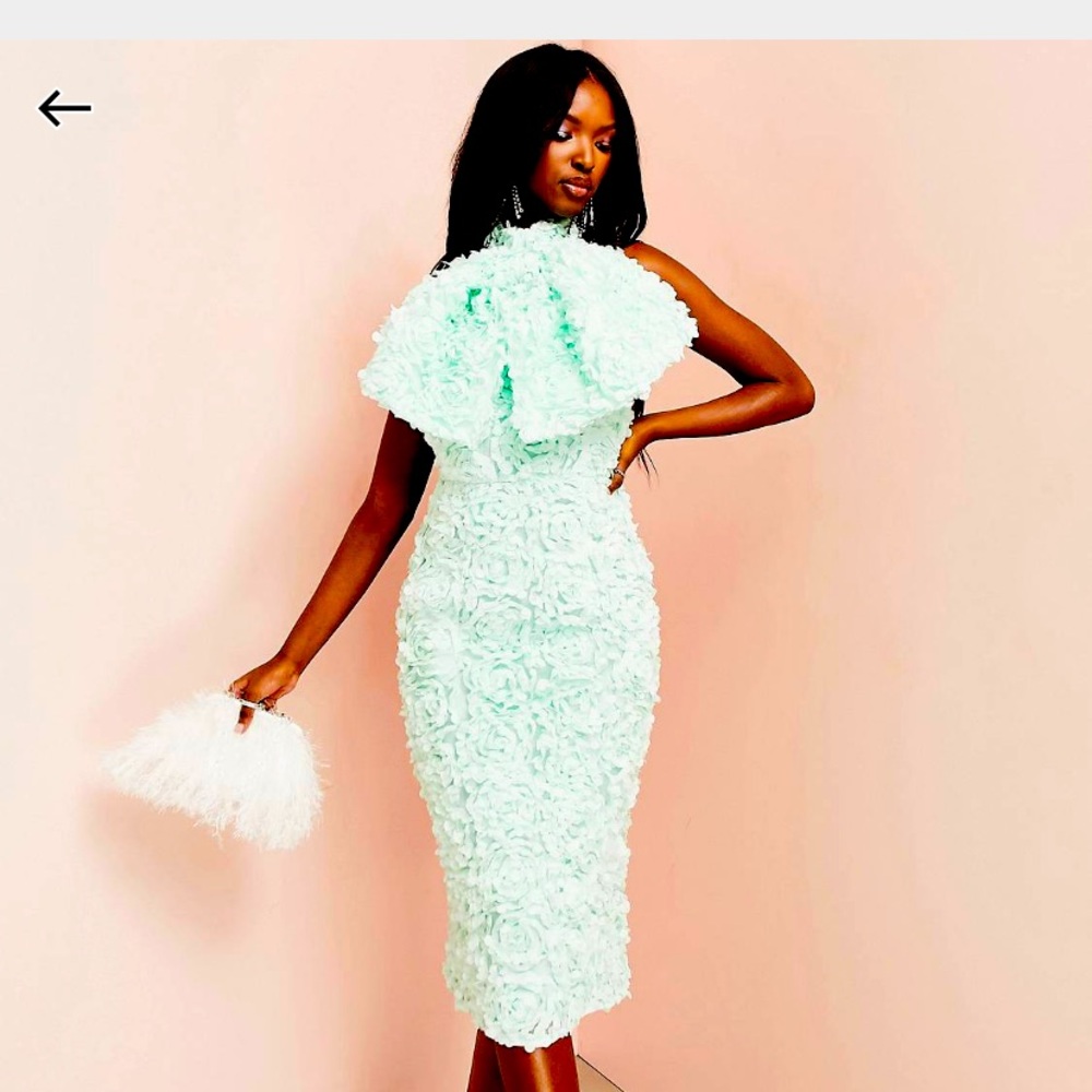 ASOS Mint Green Textured Dress